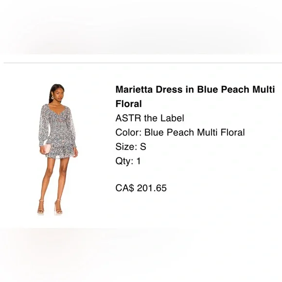 Floral dress- Astr the label - Picture 3 of 3